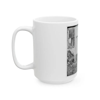 Gettysburg, Pa. John L. Burns, The  Old Hero Of Gettysburg,  With Gun And Crutches (U.S. Civil War) White Coffee Mug - Go Mug Yourself