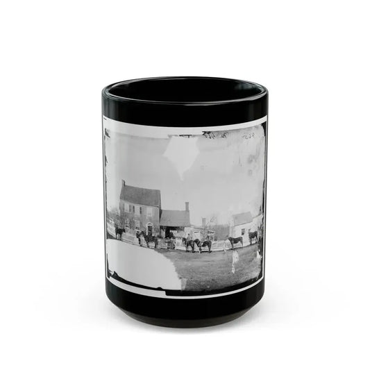 Gettysburg, Pa., Vicinity. G.J. White's House (U.S. Civil War) Black Coffee Mug 15oz - Go Mug Yourself