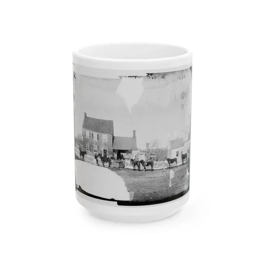 Gettysburg, Pa., Vicinity. G.J. White's House (U.S. Civil War) White Coffee Mug 15oz - Go Mug Yourself