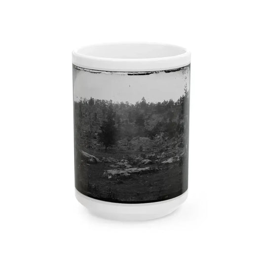 Gettysburg, Pa. View Of Little Round Top (U.S. Civil War) White Coffee Mug 15oz - Go Mug Yourself