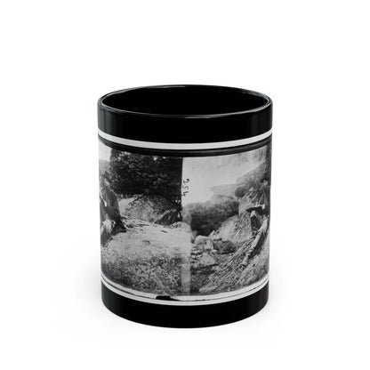 Gettysburg, Pa. Alfred R. Waud, Artist Of Harper's Weekly, Sketching On Battlefield (U.S. Civil War) Black Coffee Mug-11oz-Go Mug Yourself