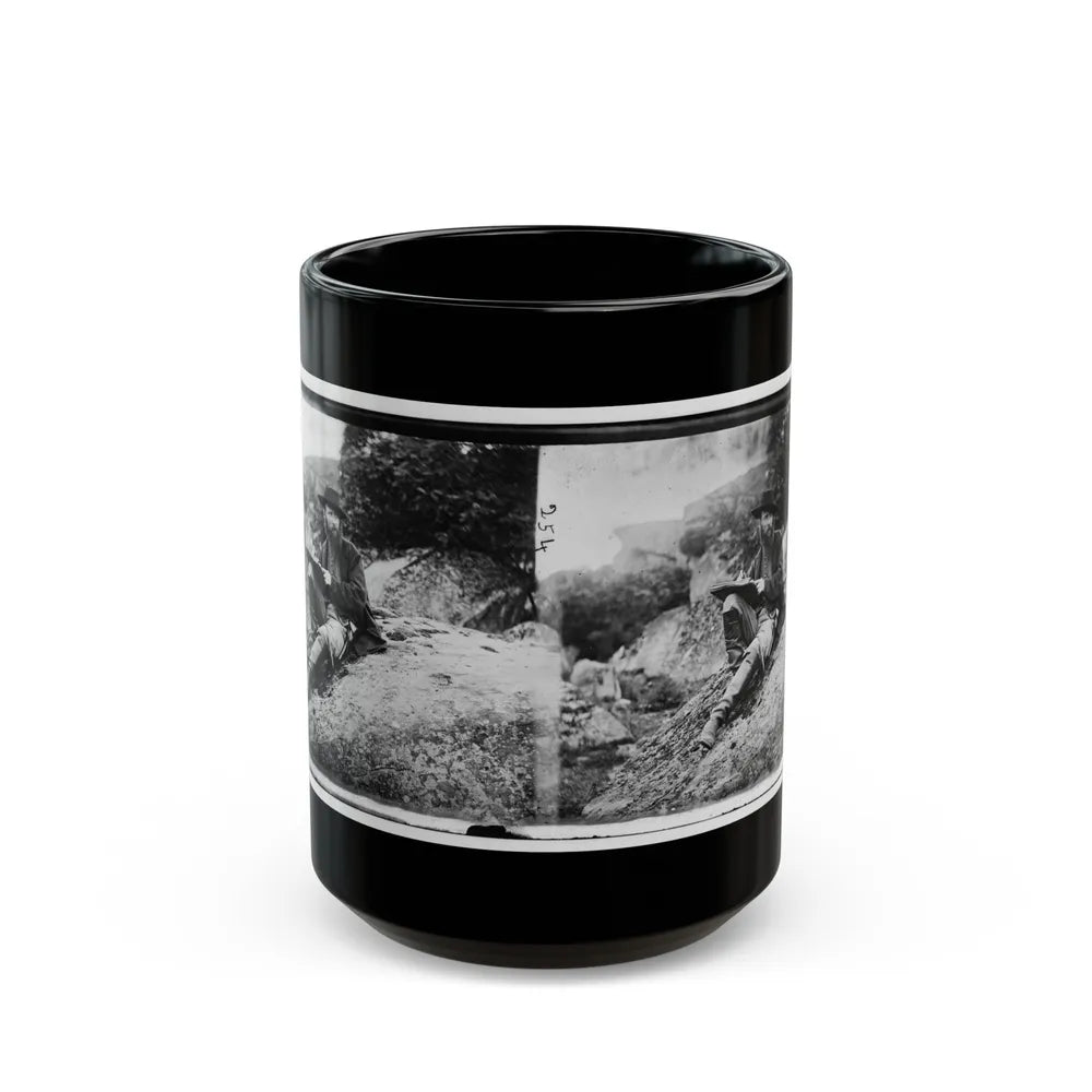 Gettysburg, Pa. Alfred R. Waud, Artist Of Harper's Weekly, Sketching On Battlefield (U.S. Civil War) Black Coffee Mug-15oz-Go Mug Yourself