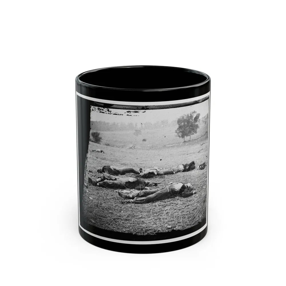 Gettysburg, Pa. Bodies Of Federal Soldiers, Killed On July 1, Near The Mcpherson Woods (U.S. Civil War) Black Coffee Mug-11oz-Go Mug Yourself