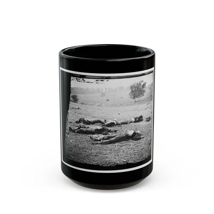 Gettysburg, Pa. Bodies Of Federal Soldiers, Killed On July 1, Near The Mcpherson Woods (U.S. Civil War) Black Coffee Mug-15oz-Go Mug Yourself