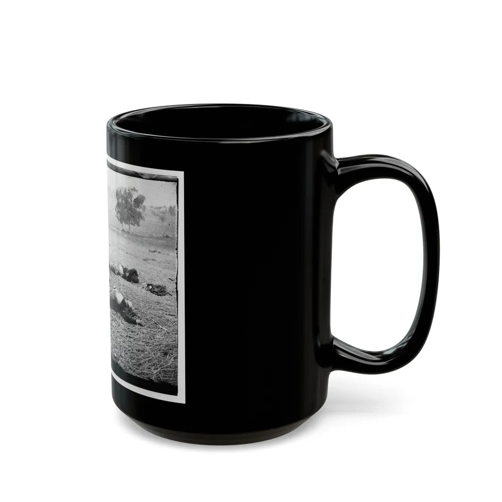 Gettysburg, Pa. Bodies Of Federal Soldiers, Killed On July 1, Near The Mcpherson Woods (U.S. Civil War) Black Coffee Mug-Go Mug Yourself