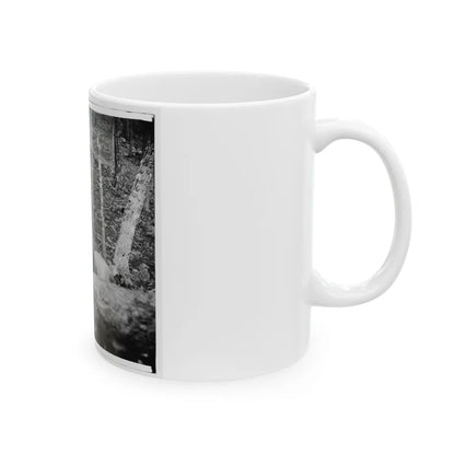 Gettysburg, Pa. Four Dead Soldiers In The Woods Near Little Round Top (U.S. Civil War) White Coffee Mug-Go Mug Yourself