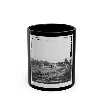 Gettysburg, Pa. Headquarters Of Gen. George G. Meade On Cemetery Ridge (U.S. Civil War) Black Coffee Mug-11oz-Go Mug Yourself