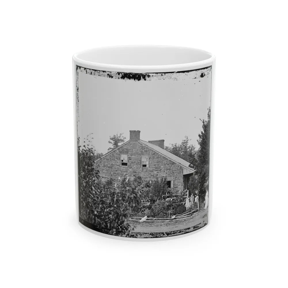 Gettysburg, Pa. Headquarters Of Gen. Robert E. Lee On The Chambersburg Pike (U.S. Civil War) White Coffee Mug-11oz-Go Mug Yourself