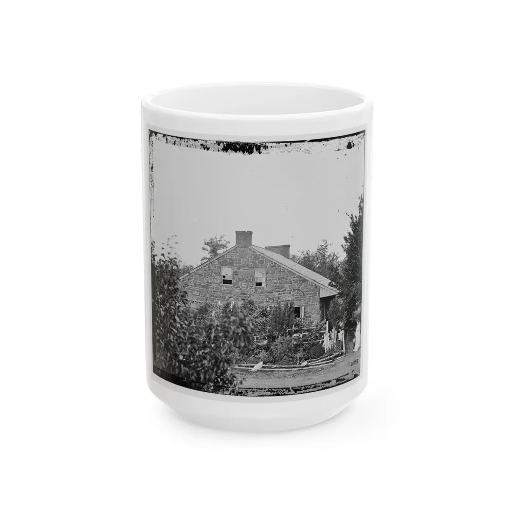 Gettysburg, Pa. Headquarters Of Gen. Robert E. Lee On The Chambersburg Pike (U.S. Civil War) White Coffee Mug-15oz-Go Mug Yourself