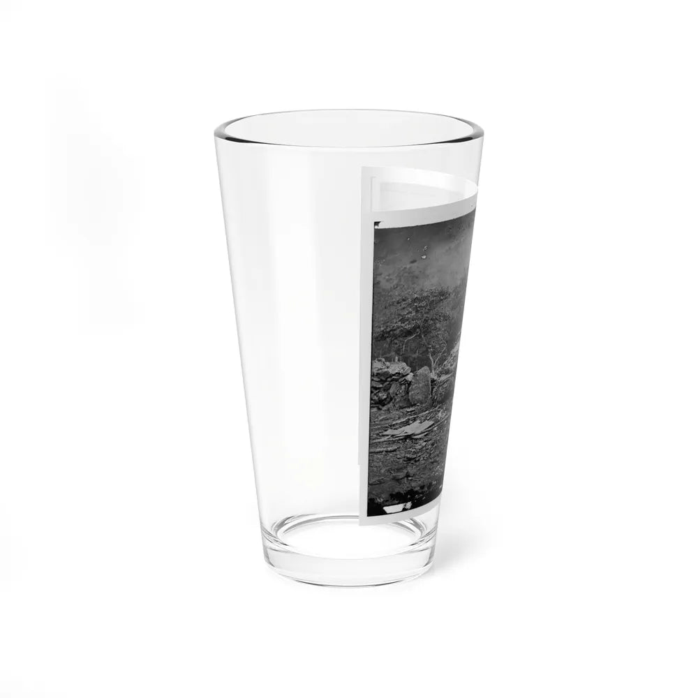 Gettysburg, Pa. Interior View Of Breastworks On Extreme Left Of The Federal Line (U.S. Civil War) Pint Glass 16oz-Go Mug Yourself