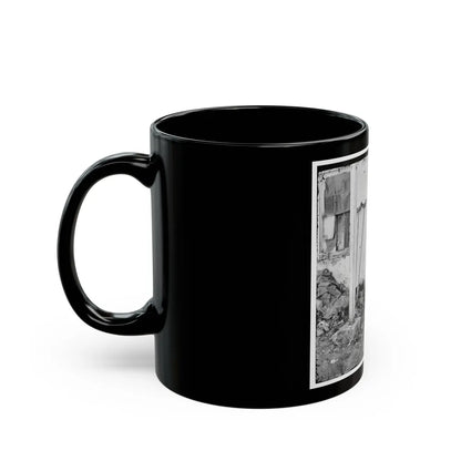 Gettysburg, Pa. John L. Burns, The Old Hero Of Gettysburg, With Gun And Crutches (U.S. Civil War) Black Coffee Mug-Go Mug Yourself