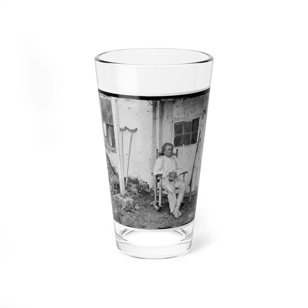 Gettysburg, Pa. John L. Burns, The Old Hero Of Gettysburg, With Gun And Crutches (U.S. Civil War) Pint Glass 16oz-16oz-Go Mug Yourself