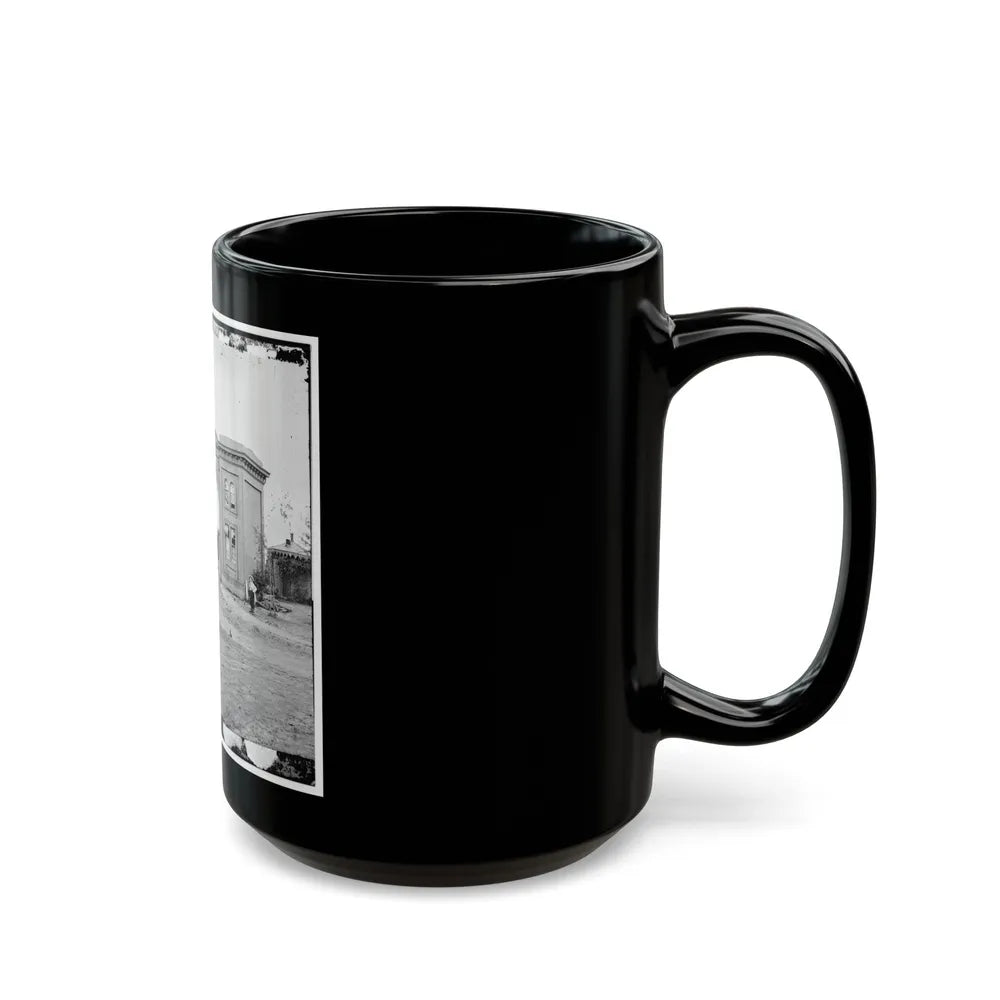 Gettysburg, Pa. The Cemetery Gatehouse (U.S. Civil War) Black Coffee Mug-Go Mug Yourself