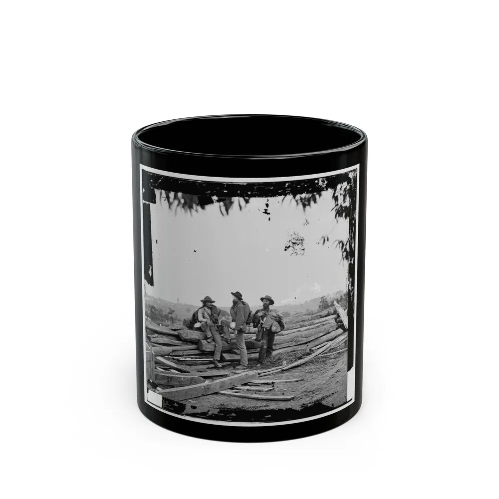 Gettysburg, Pa. Three Confederate Prisoners (U.S. Civil War) Black Coffee Mug-11oz-Go Mug Yourself