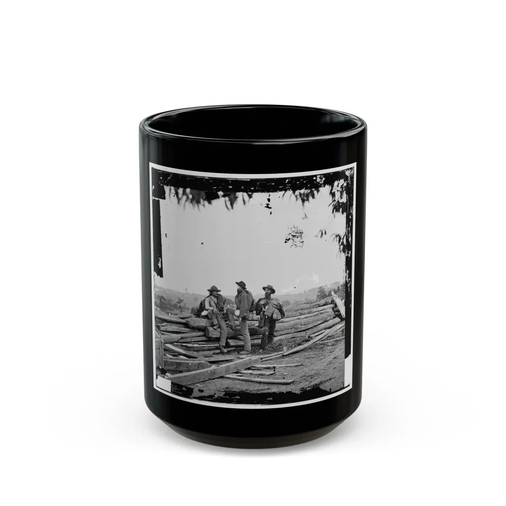 Gettysburg, Pa. Three Confederate Prisoners (U.S. Civil War) Black Coffee Mug-15oz-Go Mug Yourself