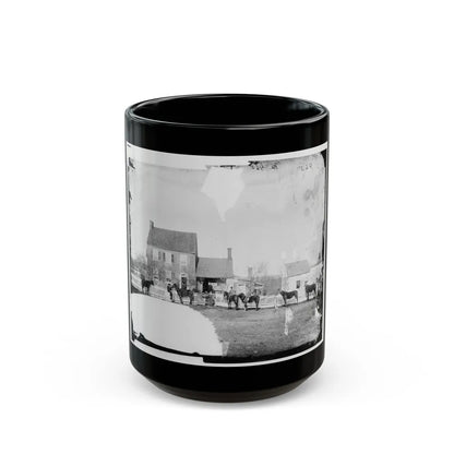 Gettysburg, Pa., Vicinity. G.J. White's House (U.S. Civil War) Black Coffee Mug-15oz-Go Mug Yourself