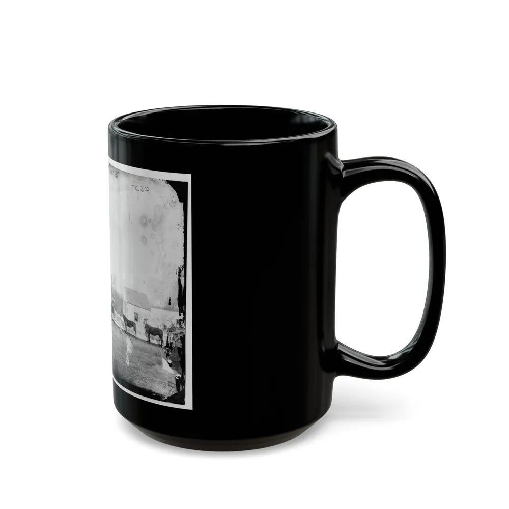 Gettysburg, Pa., Vicinity. G.J. White's House (U.S. Civil War) Black Coffee Mug-Go Mug Yourself