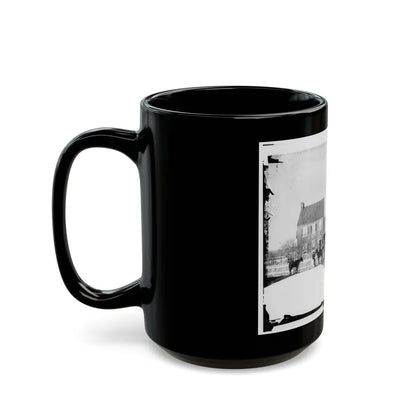 Gettysburg, Pa., Vicinity. G.J. White's House (U.S. Civil War) Black Coffee Mug-Go Mug Yourself