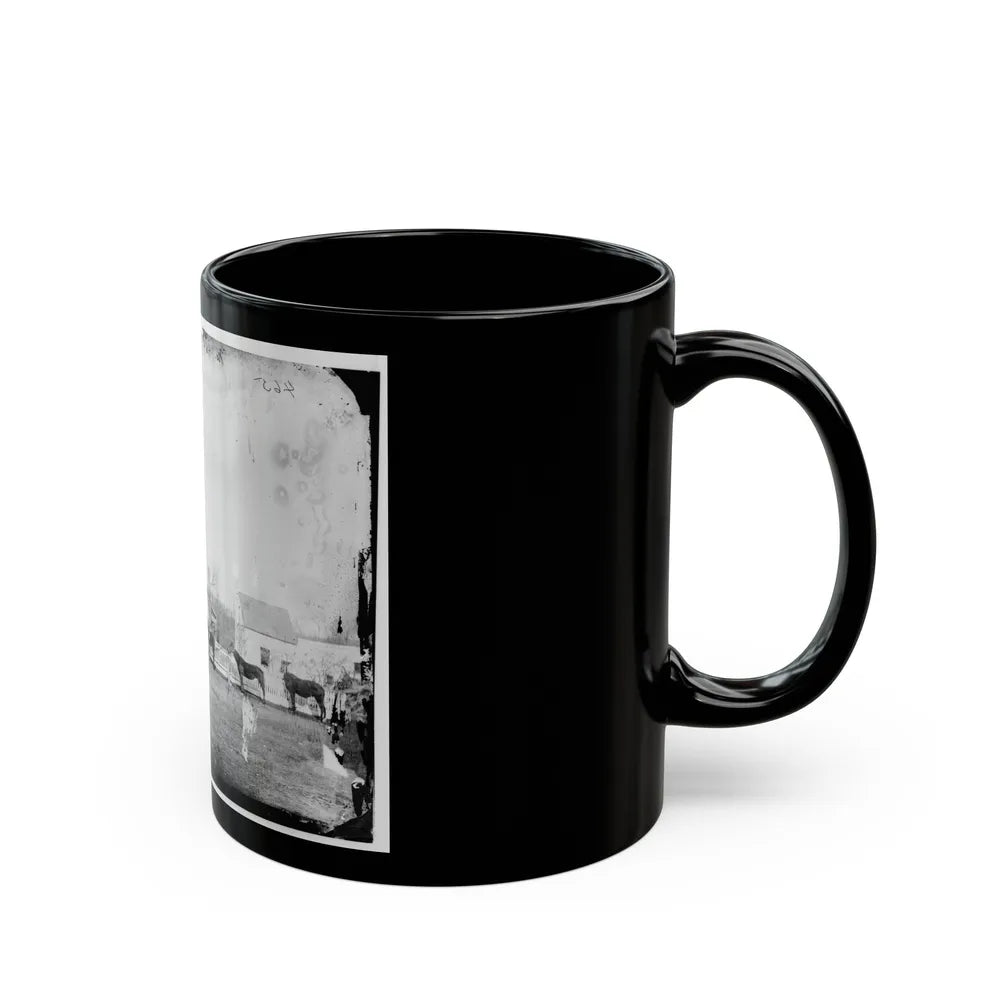 Gettysburg, Pa., Vicinity. G.J. White's House (U.S. Civil War) Black Coffee Mug-Go Mug Yourself