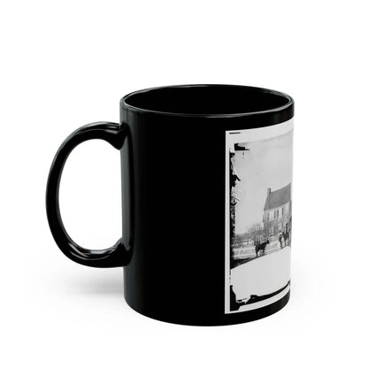 Gettysburg, Pa., Vicinity. G.J. White's House (U.S. Civil War) Black Coffee Mug-Go Mug Yourself