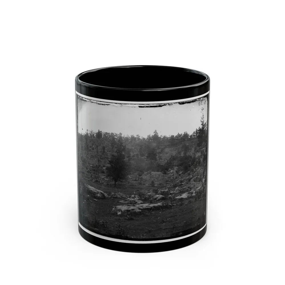 Gettysburg, Pa. View Of Little Round Top (U.S. Civil War) Black Coffee Mug-11oz-Go Mug Yourself