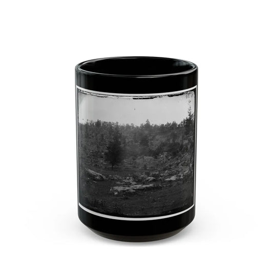 Gettysburg, Pa. View Of Little Round Top (U.S. Civil War) Black Coffee Mug-15oz-Go Mug Yourself