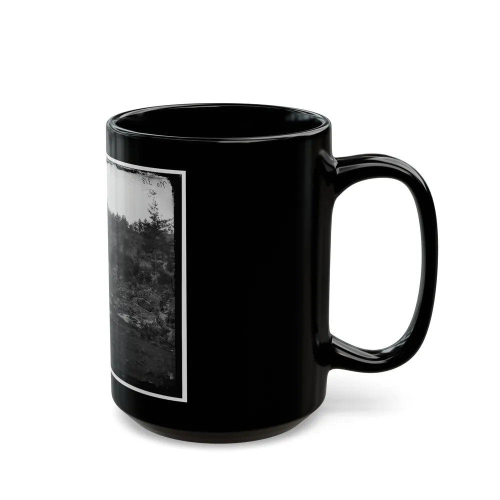 Gettysburg, Pa. View Of Little Round Top (U.S. Civil War) Black Coffee Mug-Go Mug Yourself