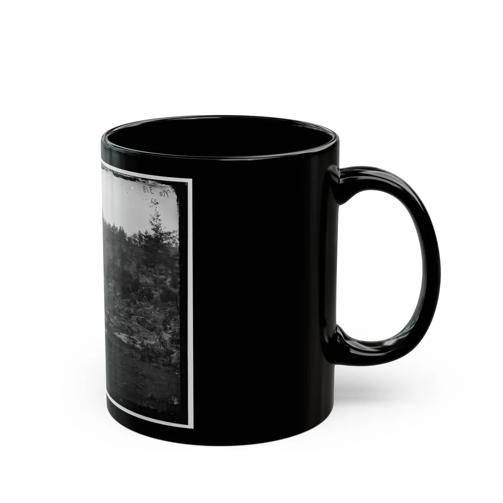 Gettysburg, Pa. View Of Little Round Top (U.S. Civil War) Black Coffee Mug-Go Mug Yourself