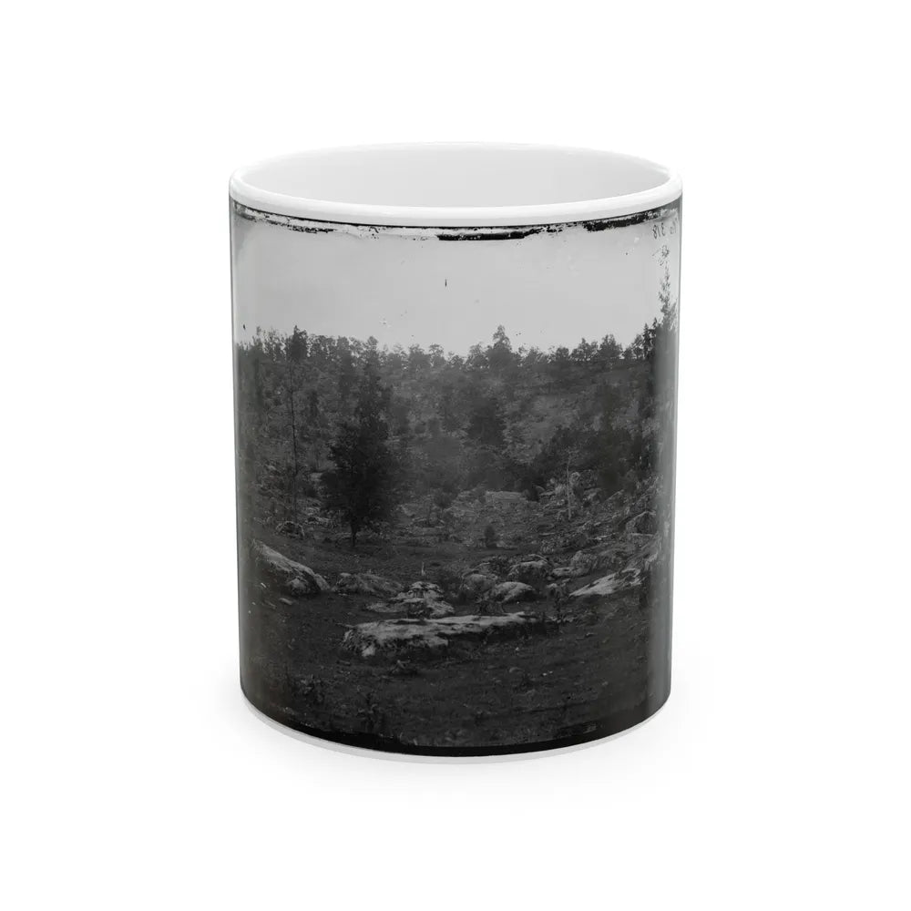 Gettysburg, Pa. View Of Little Round Top (U.S. Civil War) White Coffee Mug-11oz-Go Mug Yourself