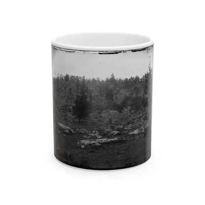 Gettysburg, Pa. View Of Little Round Top (U.S. Civil War) White Coffee Mug-11oz-Go Mug Yourself