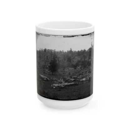 Gettysburg, Pa. View Of Little Round Top (U.S. Civil War) White Coffee Mug-15oz-Go Mug Yourself