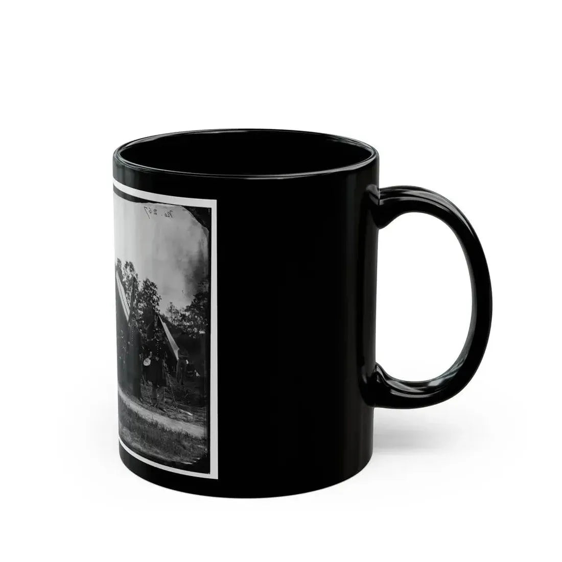 Gettysburg, Pennsylvania. Field And Staff Officers, 69th Pennsylvania (U.S. Civil War) Black Coffee Mug - Go Mug Yourself