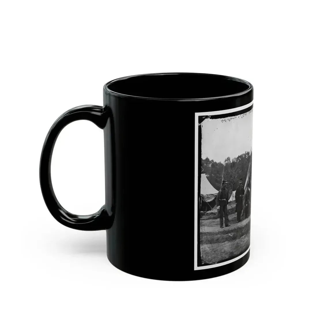 Gettysburg, Pennsylvania. Field And Staff Officers, 69th Pennsylvania (U.S. Civil War) Black Coffee Mug - Go Mug Yourself