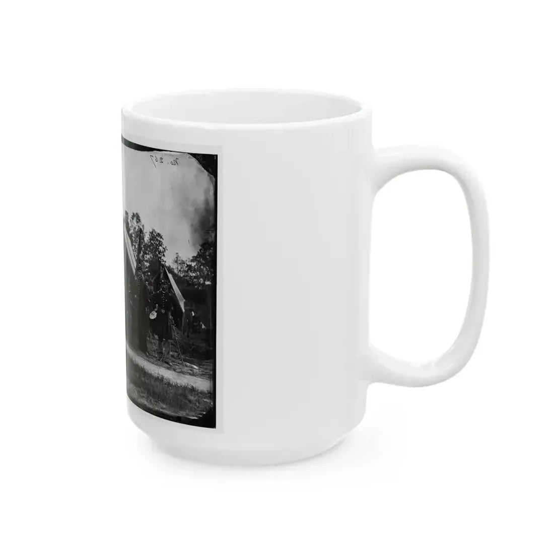 Gettysburg, Pennsylvania. Field And Staff Officers, 69th Pennsylvania (U.S. Civil War) White Coffee Mug - Go Mug Yourself