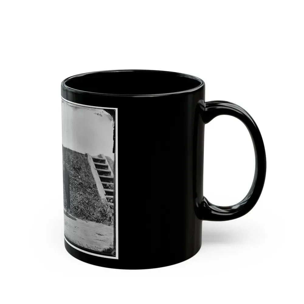 Gettysburg, Pennsylvania. Lt. Col. Samuel K. Schwenk, 50th Pennsylvania Infantry (Seated On Horse) (U.S. Civil War) Black Coffee Mug - Go Mug Yourself