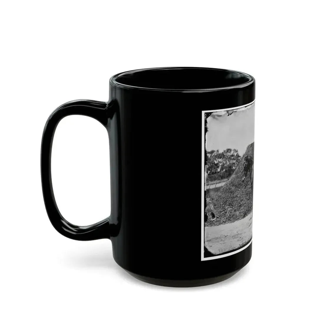 Gettysburg, Pennsylvania. Lt. Col. Samuel K. Schwenk, 50th Pennsylvania Infantry (Seated On Horse) (U.S. Civil War) Black Coffee Mug - Go Mug Yourself