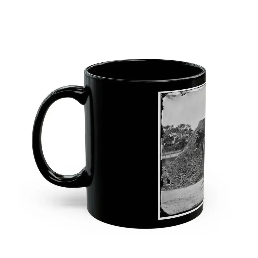Gettysburg, Pennsylvania. Lt. Col. Samuel K. Schwenk, 50th Pennsylvania Infantry (Seated On Horse) (U.S. Civil War) Black Coffee Mug - Go Mug Yourself