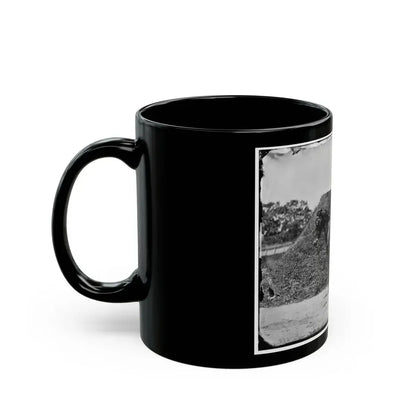 Gettysburg, Pennsylvania. Lt. Col. Samuel K. Schwenk, 50th Pennsylvania Infantry (Seated On Horse) (U.S. Civil War) Black Coffee Mug - Go Mug Yourself