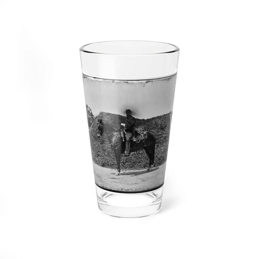 Gettysburg, Pennsylvania. Lt. Col. Samuel K. Schwenk, 50th Pennsylvania Infantry (Seated On Horse) (U.S. Civil War) Pint Glass 16oz 16oz - Go Mug Yourself