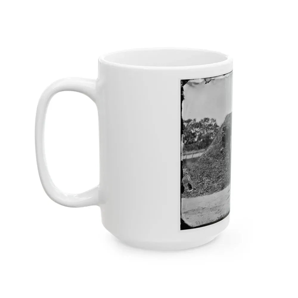 Gettysburg, Pennsylvania. Lt. Col. Samuel K. Schwenk, 50th Pennsylvania Infantry (Seated On Horse) (U.S. Civil War) White Coffee Mug - Go Mug Yourself
