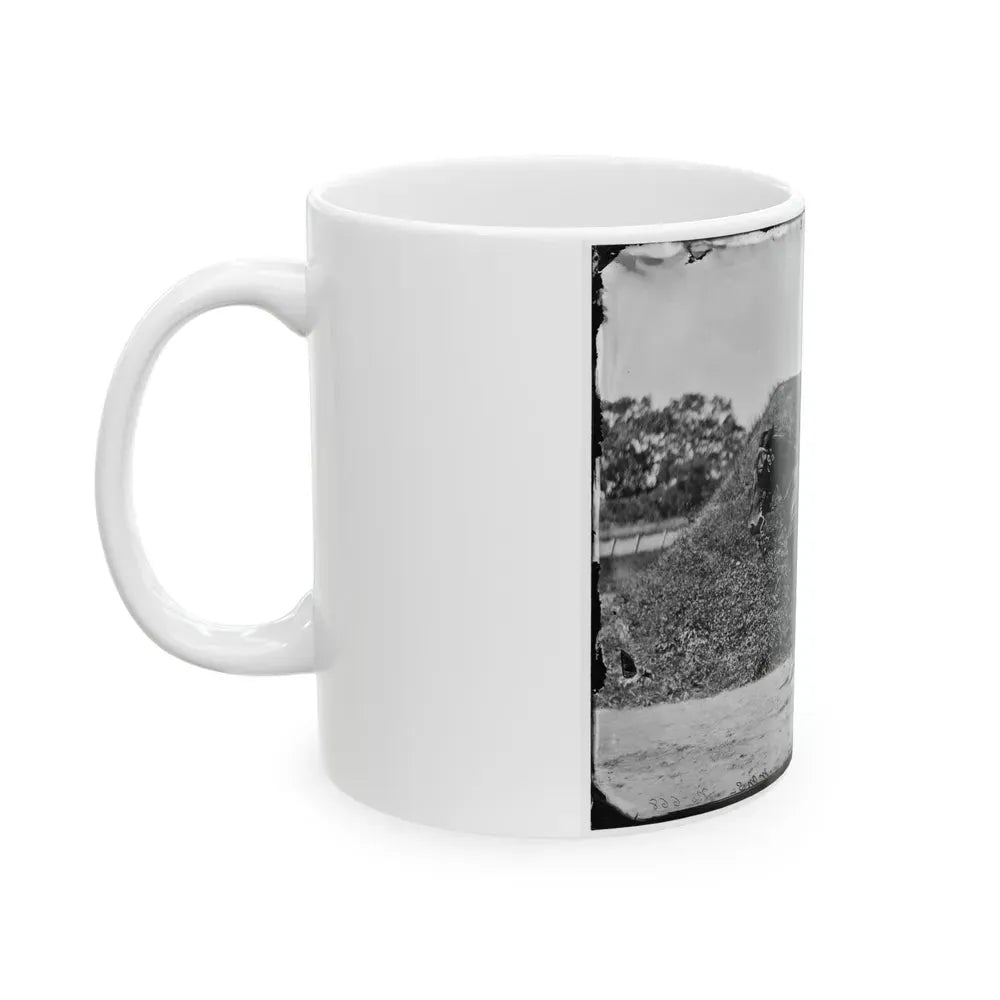 Gettysburg, Pennsylvania. Lt. Col. Samuel K. Schwenk, 50th Pennsylvania Infantry (Seated On Horse) (U.S. Civil War) White Coffee Mug - Go Mug Yourself