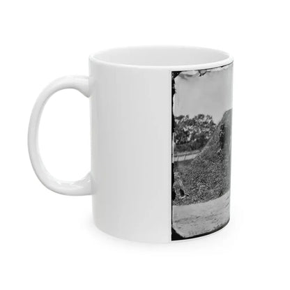 Gettysburg, Pennsylvania. Lt. Col. Samuel K. Schwenk, 50th Pennsylvania Infantry (Seated On Horse) (U.S. Civil War) White Coffee Mug - Go Mug Yourself