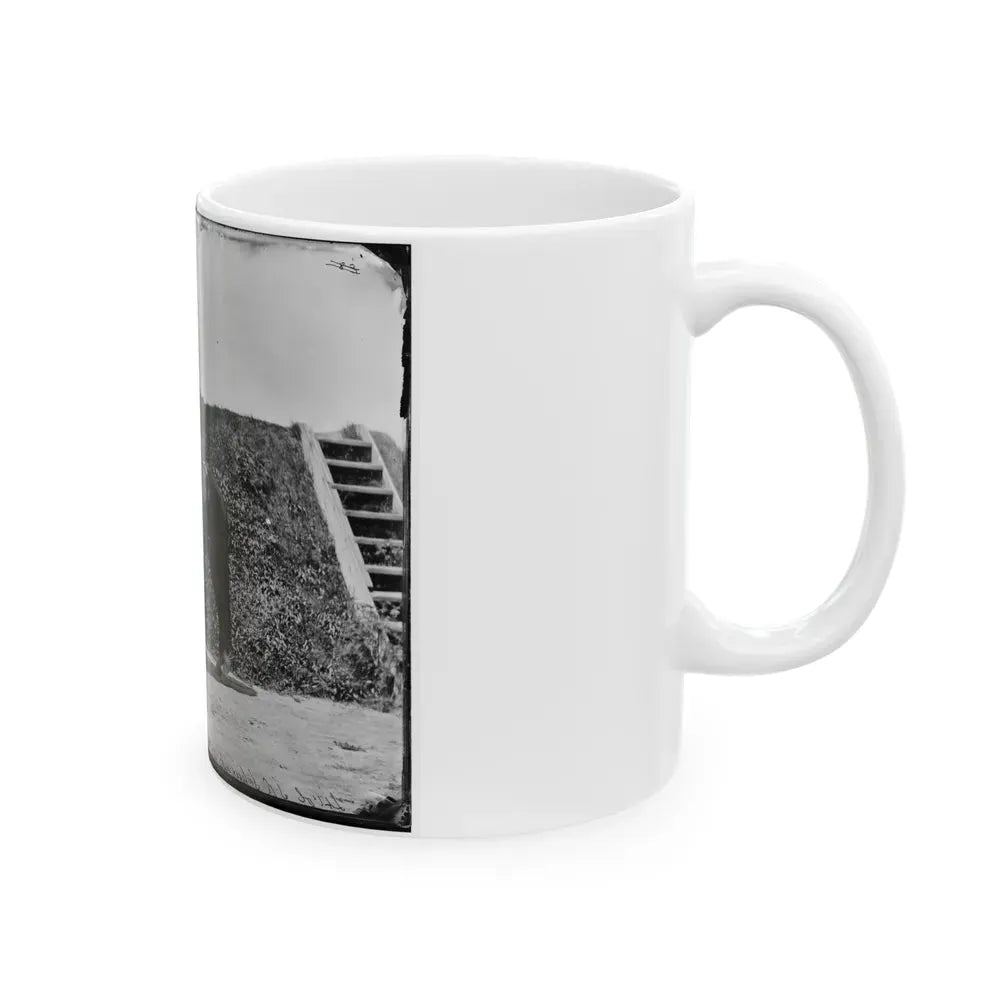 Gettysburg, Pennsylvania. Lt. Col. Samuel K. Schwenk, 50th Pennsylvania Infantry (Seated On Horse) (U.S. Civil War) White Coffee Mug - Go Mug Yourself