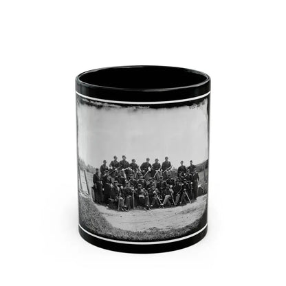 Gettysburg, Pennsylvania. Officers Of 50th Regiment Pennsylvania Infantry (U.S. Civil War) Black Coffee Mug 11oz - Go Mug Yourself