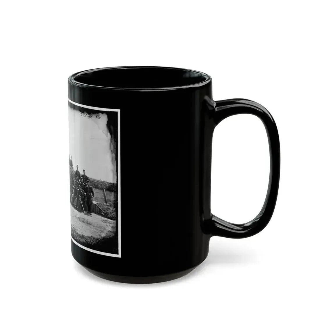 Gettysburg, Pennsylvania. Officers Of 50th Regiment Pennsylvania Infantry (U.S. Civil War) Black Coffee Mug - Go Mug Yourself