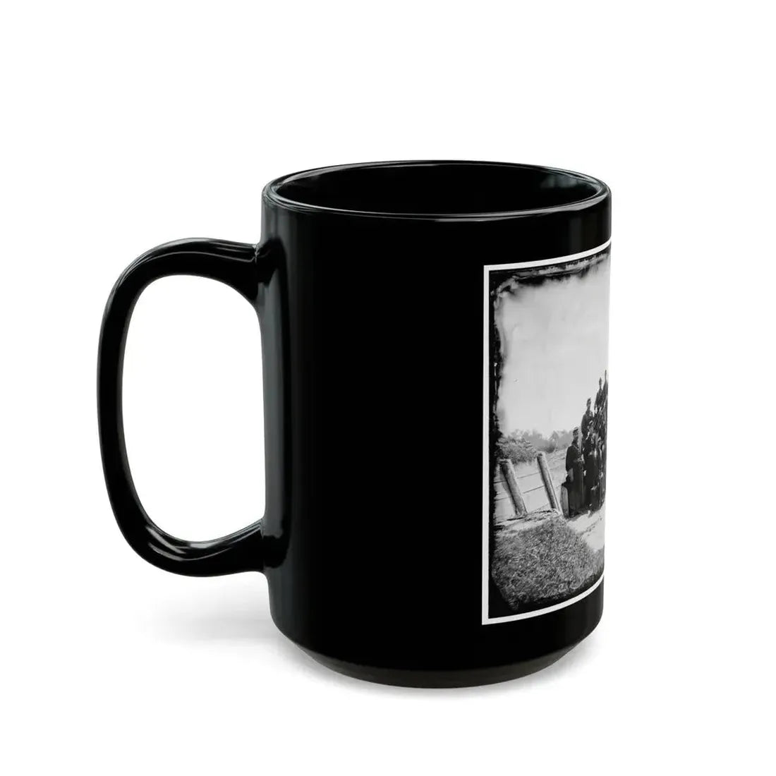 Gettysburg, Pennsylvania. Officers Of 50th Regiment Pennsylvania Infantry (U.S. Civil War) Black Coffee Mug - Go Mug Yourself