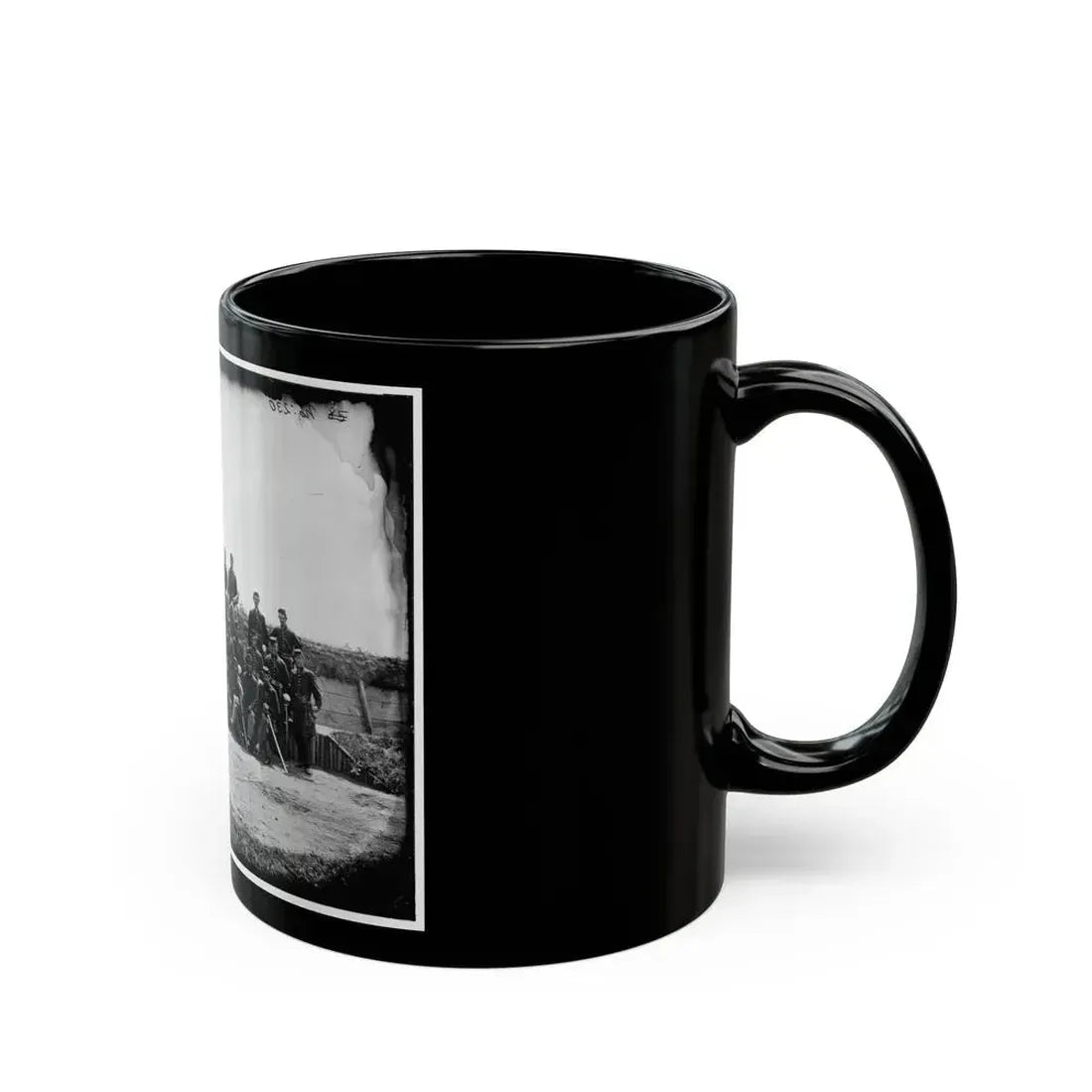 Gettysburg, Pennsylvania. Officers Of 50th Regiment Pennsylvania Infantry (U.S. Civil War) Black Coffee Mug - Go Mug Yourself