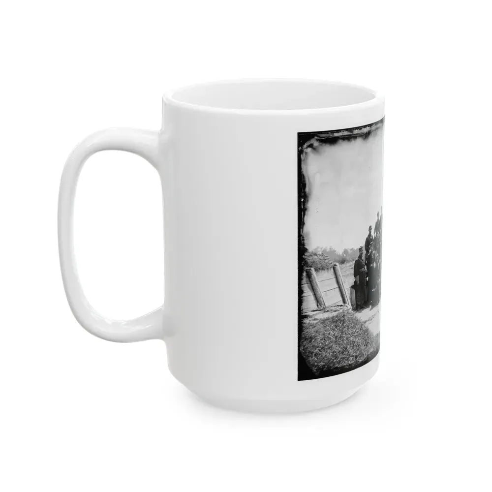 Gettysburg, Pennsylvania. Officers Of 50th Regiment Pennsylvania Infantry (U.S. Civil War) White Coffee Mug - Go Mug Yourself