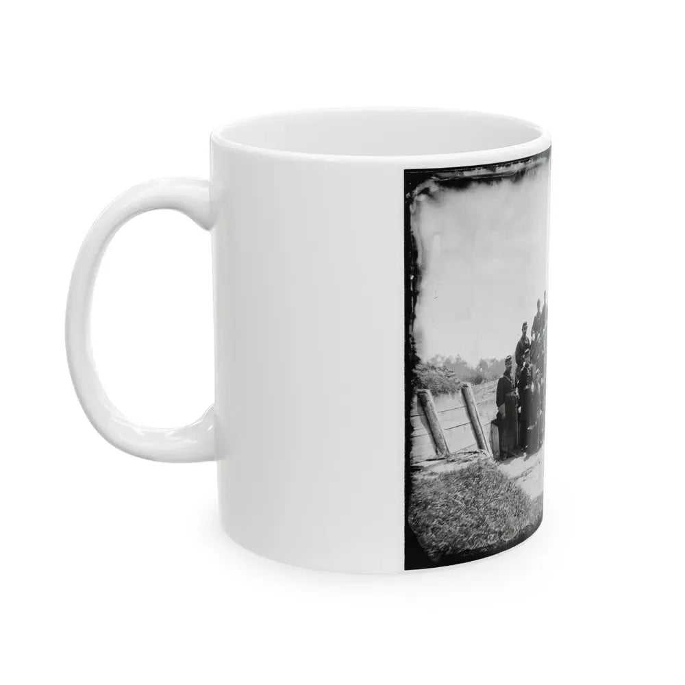 Gettysburg, Pennsylvania. Officers Of 50th Regiment Pennsylvania Infantry (U.S. Civil War) White Coffee Mug - Go Mug Yourself