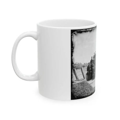 Gettysburg, Pennsylvania. Officers Of 50th Regiment Pennsylvania Infantry (U.S. Civil War) White Coffee Mug - Go Mug Yourself